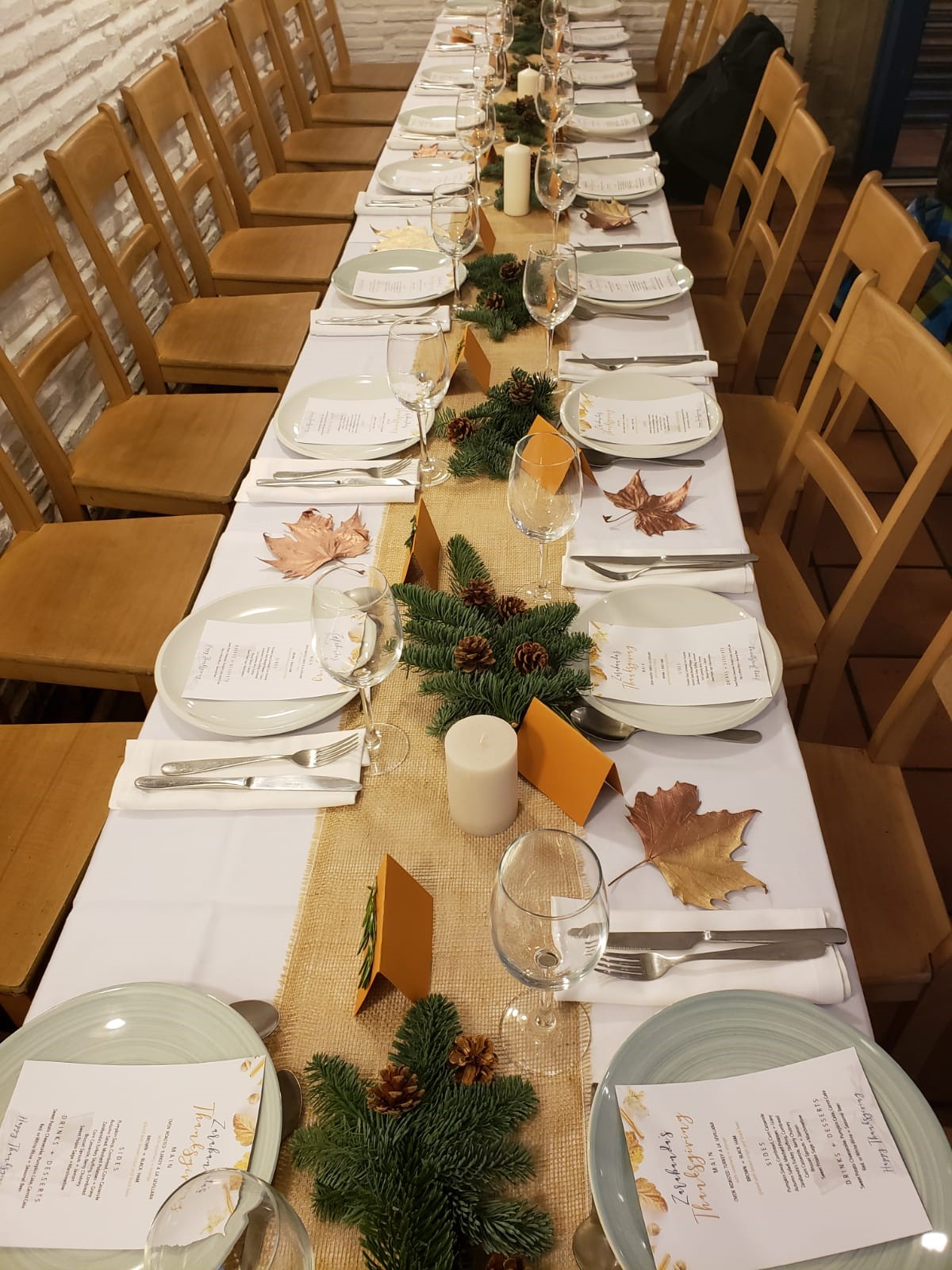 Thanksgiving Dinner Table